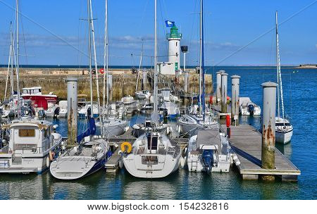 La Flotte France - september 25 2016 : boats in the picturesque port