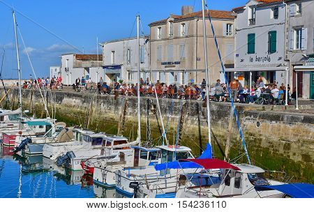 La Flotte France - september 25 2016 : the picturesque port