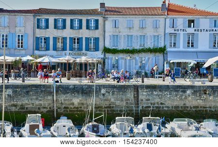 La Flotte France - september 25 2016 : the picturesque port