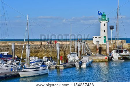 La Flotte France - september 25 2016 : boats in the picturesque port
