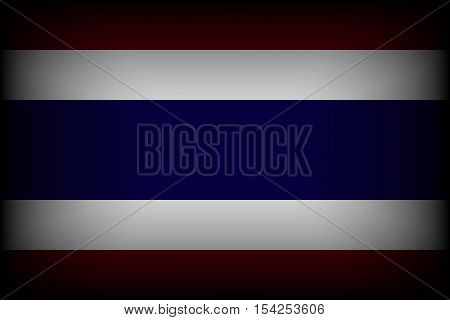 Flag of Thailand . mourning for king of thailand pass away . rest in peace .