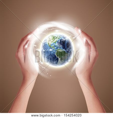 Ecology Green Earth Concept (Elements of this image furnished by NASA) 3D Illustration