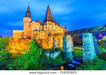 Hunyad Castle / Corvin's Castle in Hunedoara Romania.