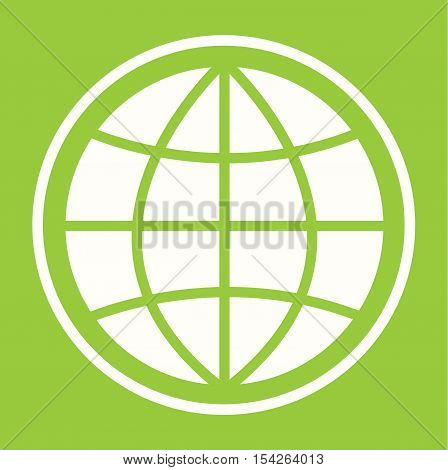 Pictograph of globe - Eco Green Globe Sign - Eco Planet Mordern Abstract With Leaf For Logo, Banners, Templates, Internet Web Sites - Flat Icon Vector Illustration 
Stock EPS