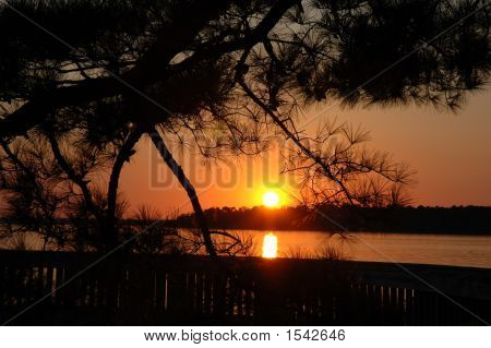 Solnedgang på Boardwalk