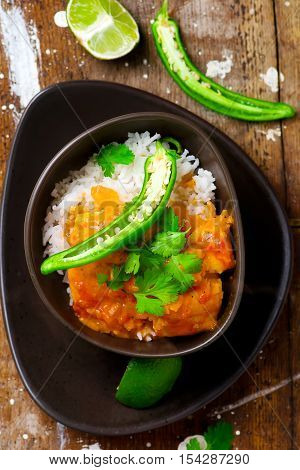Run Down Codfish. in Tomato Sauce.seletive focus