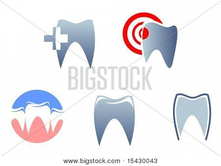 Versione vettoriale. Dental segni e simboli. Disponibile anche versione jpeg