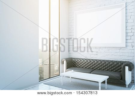 Room With Frame, Couch And City View