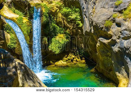 Waterfall In Sapadere Canyon