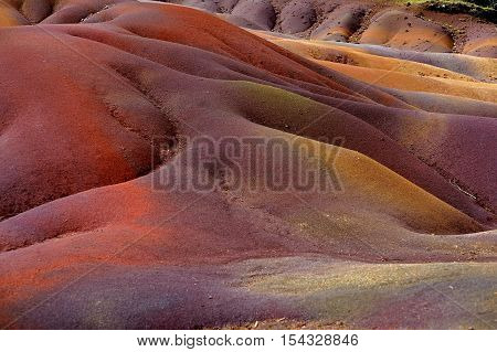 Chamarel Seven Coloured Earths On Mauritius