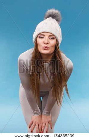 Woman In Thermal Underwear