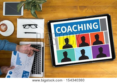 Coaching (guide Instructor Leader Manager Tutor )