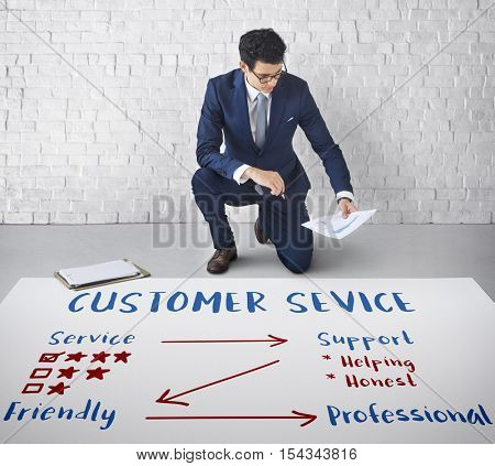 Customer Service Rating Graph