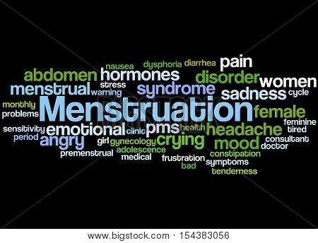 Menstruation, Word Cloud Concept 7