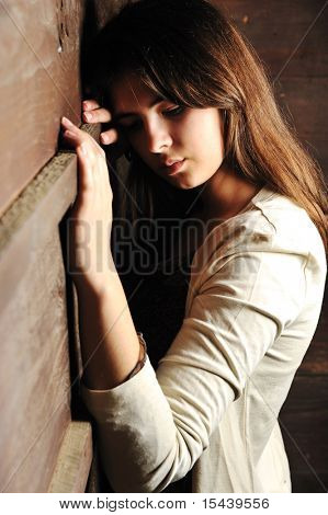 Bela jovem feminino modelo