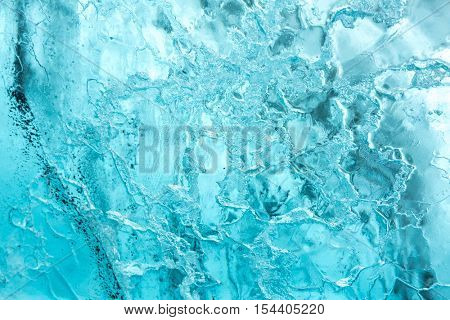 Ice wall background in Cave Iceland at Vatnajokull Glacier Jokulsarlon Nationa Park