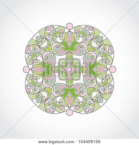 Vector Vintage Pattern In Eastern Style.