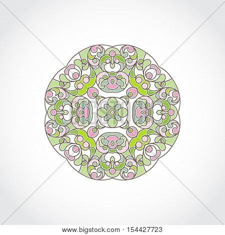 Vector Vintage Pattern In Eastern Style.