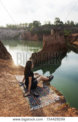 Woman Travel Backpacker Adventure Concept
