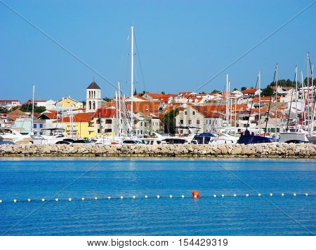 City of Vodice on the Adriatic Sea in Croatia.