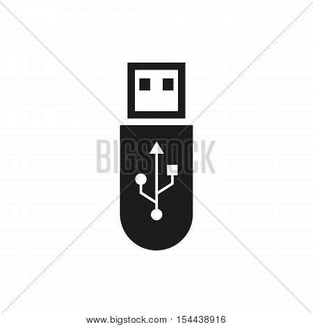 The usb icon. Transfer and connection, data symbol. UI. Web. Logo. Sign. Flat design. App. Stock vector