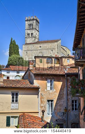 Dome Of Barga With Blue Sky, Tuscany Italy
