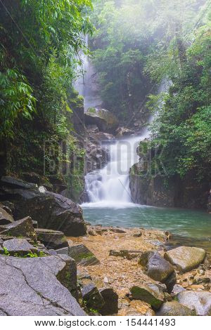 Amazing Beautiful Waterfalls In Deep Forest At Phlio Waterfall
