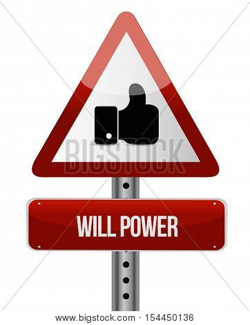 Will Power Like Sign Concept Illustration