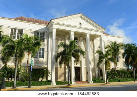 Sabadell Bank & Trust Building is a historic building on 180 Royal Palm Way in Palm Beach, Florida, USA.