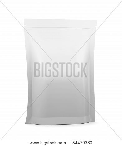 Template Food Packaging Doy Pack Isolated. 3D Rendering