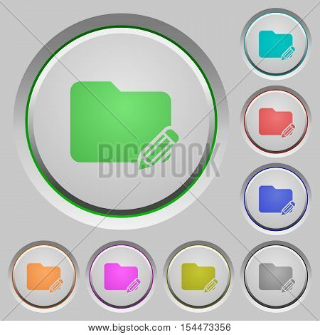 Edit folder color icons on sunk push buttons