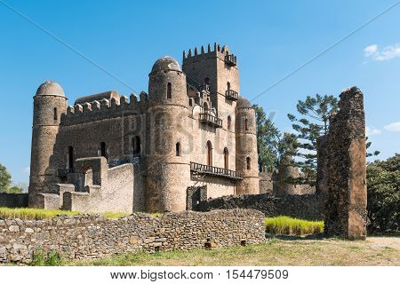 Ethiopia Gondar view of the Emperor's palace