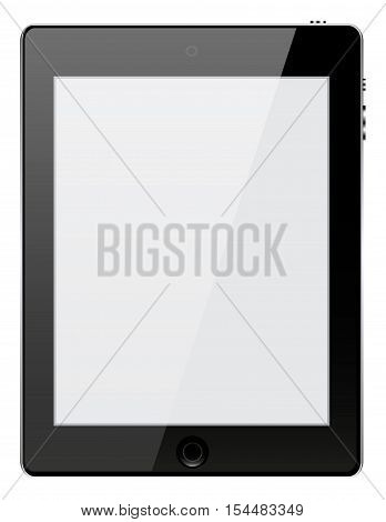 Vector tablet on white background. Computer Electronics