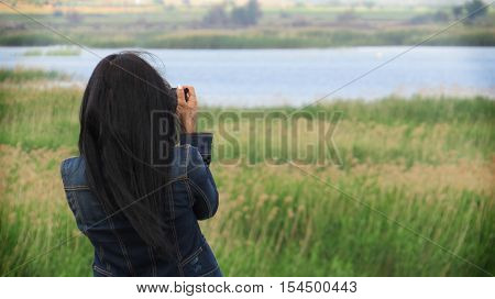 Nature sometimes we look at the lens, sometimes with the naked eye.   
we have seen how important