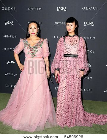 LOS ANGELES - OCT 29:  Eva Chow, Asia Chow at the 2016 LACMA Art + Film Gala at Los Angeels Country Museum of Art on October 29, 2016 in Los Angeles, CA