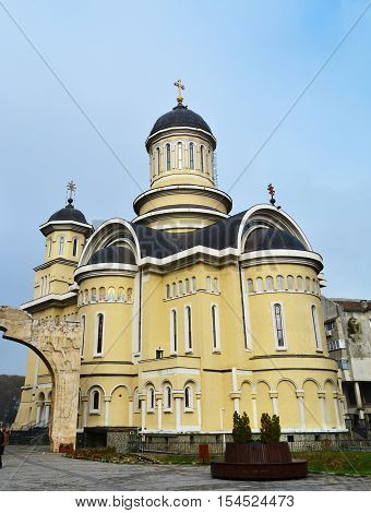 caransebes city romania orthodox church landmark architecture