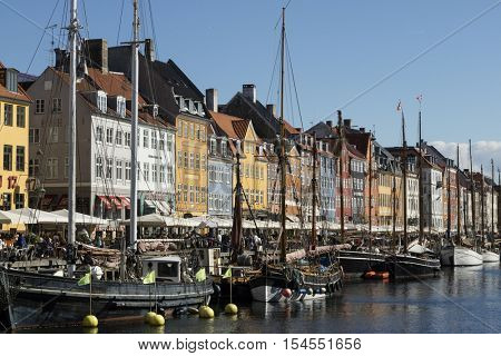  Copenhagen, Demark, September 21, 2016
Historical and colorful Nyhavn Canal on September 21, 2016 in Copenhagen, Demark  