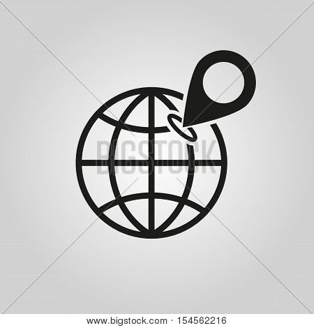 The SEO icon. WWW and browser, development, search symbol. UI. Web. Logo. Sign. Flat design. App. Stock vector