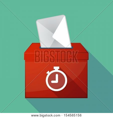 Long Shadow Ballot Box With A Timer
