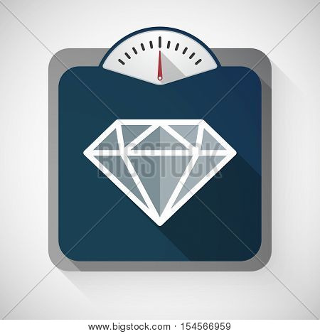 Long Shadow Weight Scale With A Diamond
