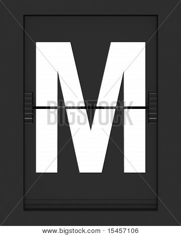 M carta de placa calendário mecânico