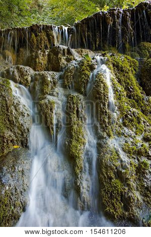 Amazing view of Krushuna Waterfalls, near the city of Lovech, Bulgaria