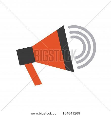 megaphone anouncement isolated icon vector illustration design