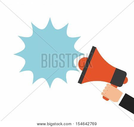 megaphone anouncement isolated icon vector illustration design