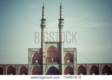 Yazd, Iran - October 07, 2016: Amir Chakhmaq Complex In Yazd, Iran