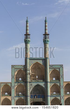 Yazd, Iran - October 07, 2016: Amir Chakhmaq Complex In Yazd, Iran