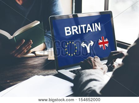 Brexit Bremain UK EU Referendum Concept