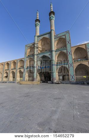 Yazd, Iran - October 07, 2016: Amir Chakhmaq Complex In Yazd, Iran