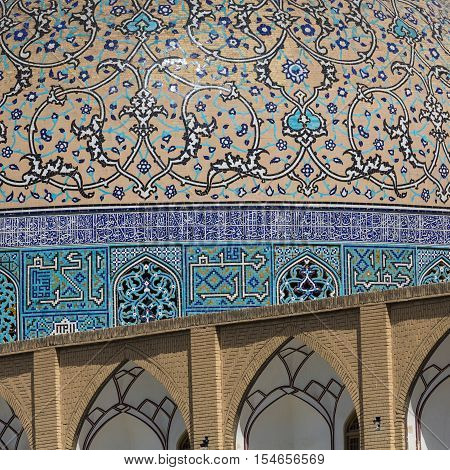 Details Of Sheikh Lotfollah Mosque In Isfahan, Iran
