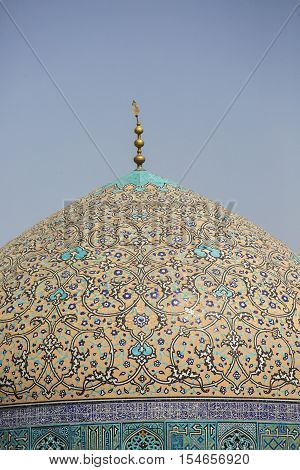 Details Of Sheikh Lotfollah Mosque In Isfahan, Iran